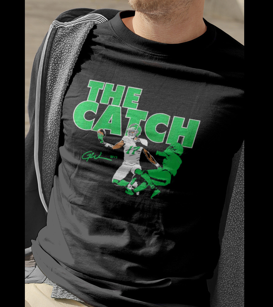 The Catch Garrett Wilson New York Jets Signature GW 17 T-Shirt