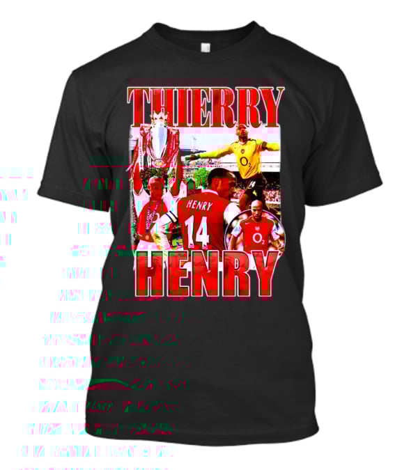 Thierry Henry Arsenal 14 Legend Iconic Moments T-Shirt