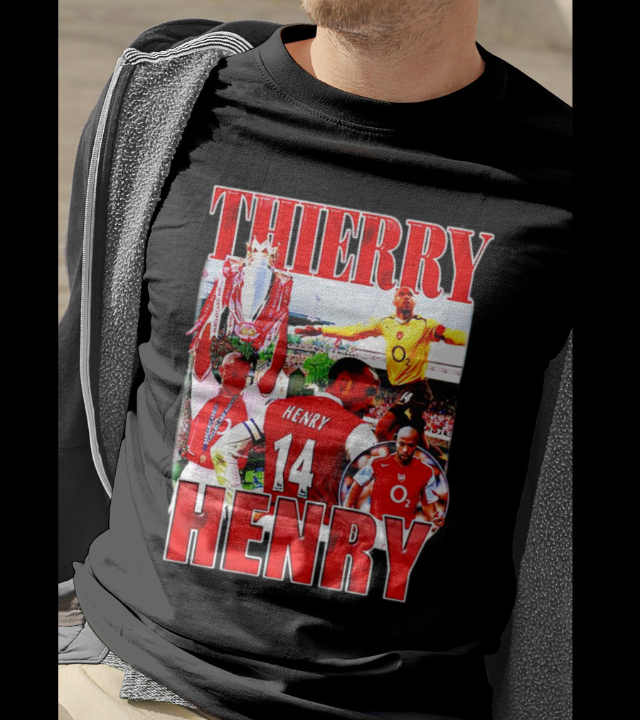 Thierry Henry Arsenal 14 Legend Iconic Moments T-Shirt
