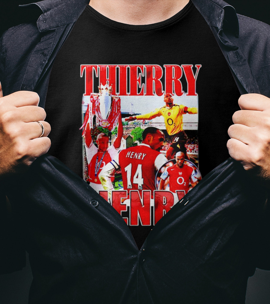 Thierry Henry Arsenal 14 Legend Iconic Moments T-Shirt