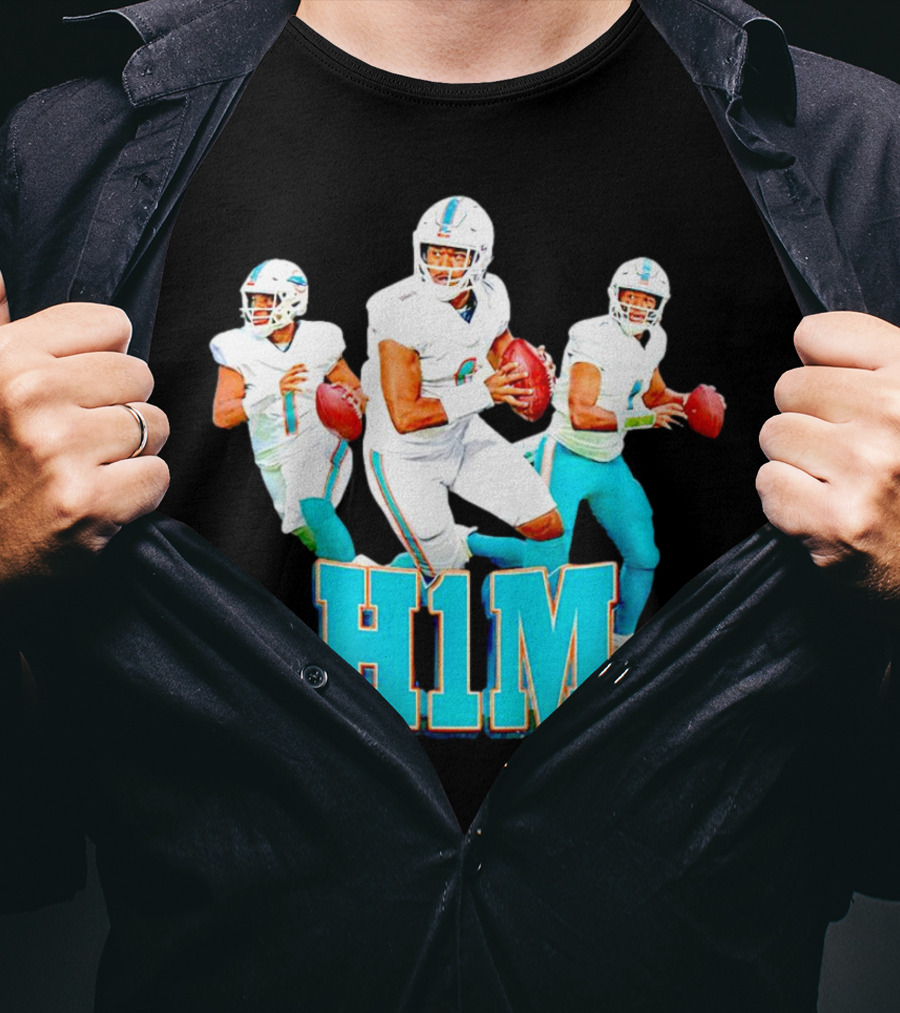 Tua Tagovailoa 1 H1M Vibzmiami Football T-Shirt