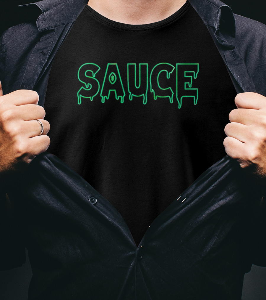 Sauce Gardner New York Jets Neon Drip T-Shirt