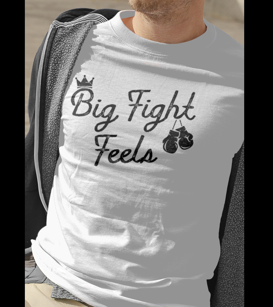 Big Fight Feels Boxing Gloves Crown T-Shirt