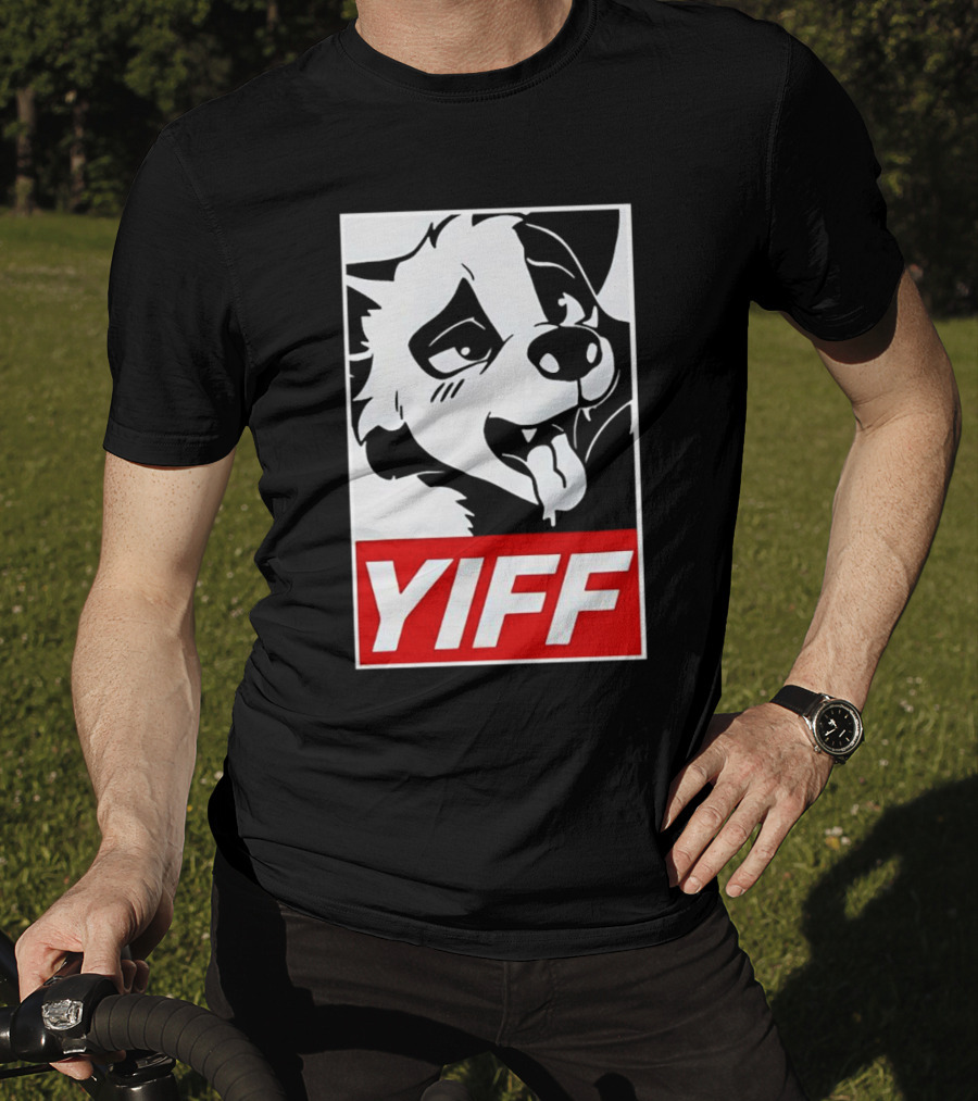 Yiff Furry Face Tongue Out T-Shirt