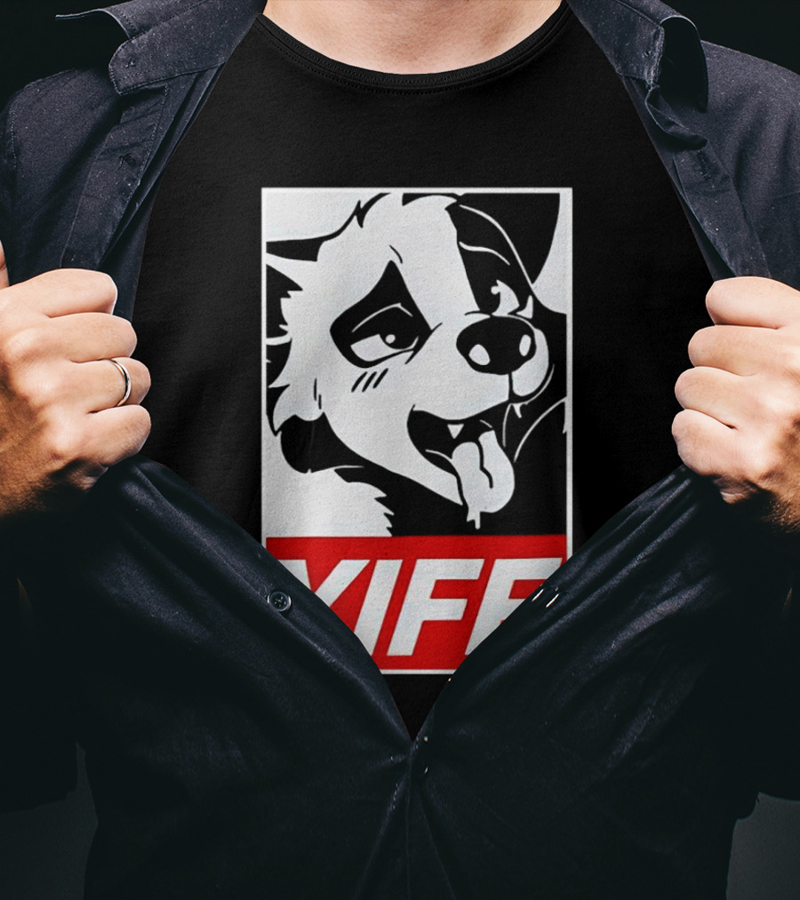 Yiff Furry Face Tongue Out T-Shirt