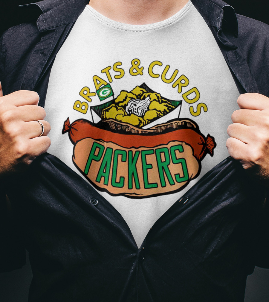 Packers Brats And Curds Football Fan Delight T-Shirt