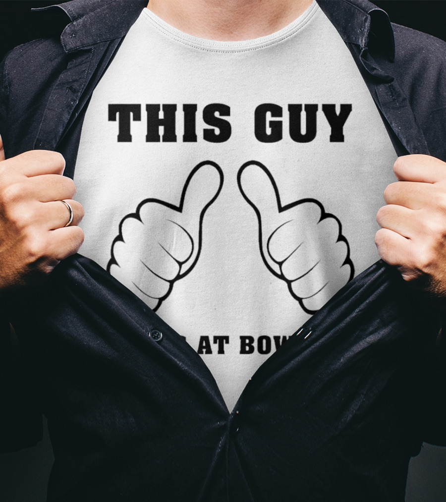 This Guy Sucks At Bowling With Thumbs Up Gesture T-Shirt