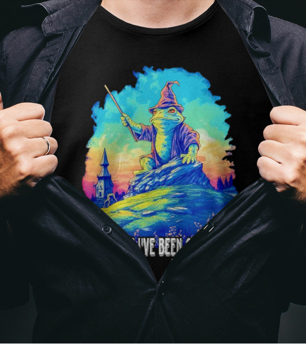 Typa Stuff I've Been On Lately Wizard Frog Fantasy Scene T-Shirt