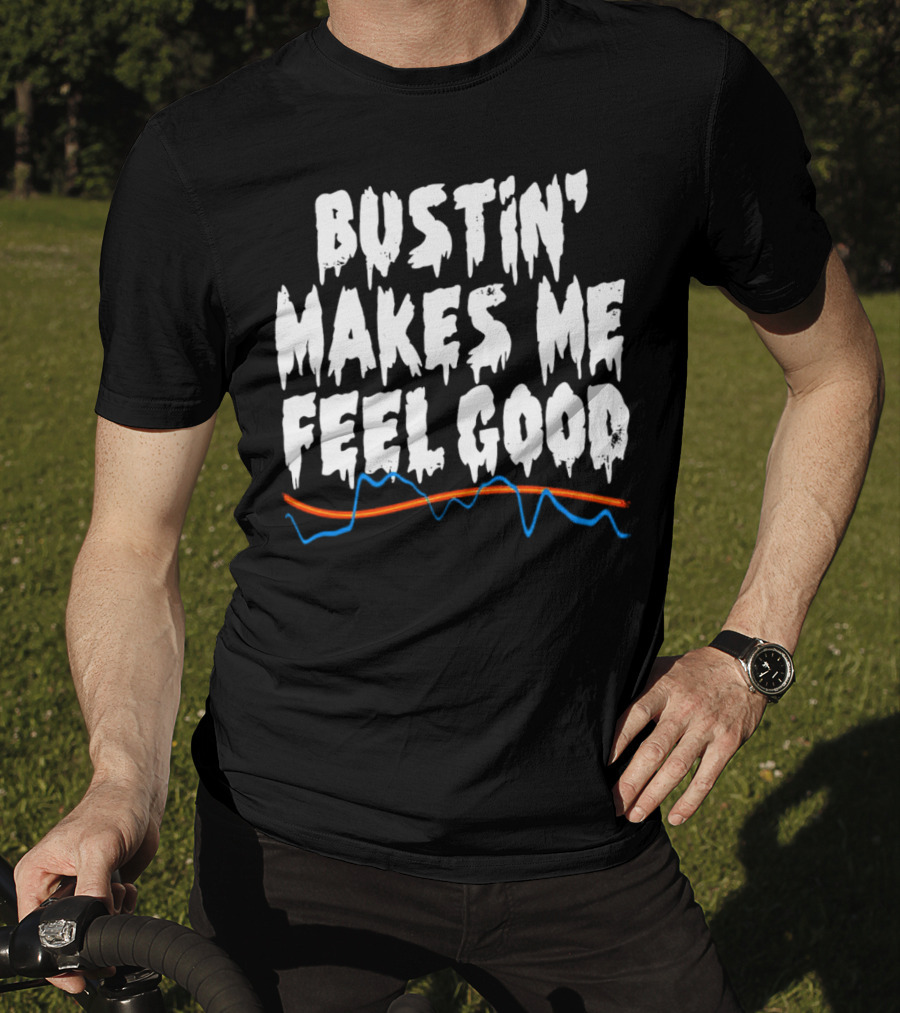 Bustin' Makes Me Feel Good Ghostbusters Electro Wave T-Shirt