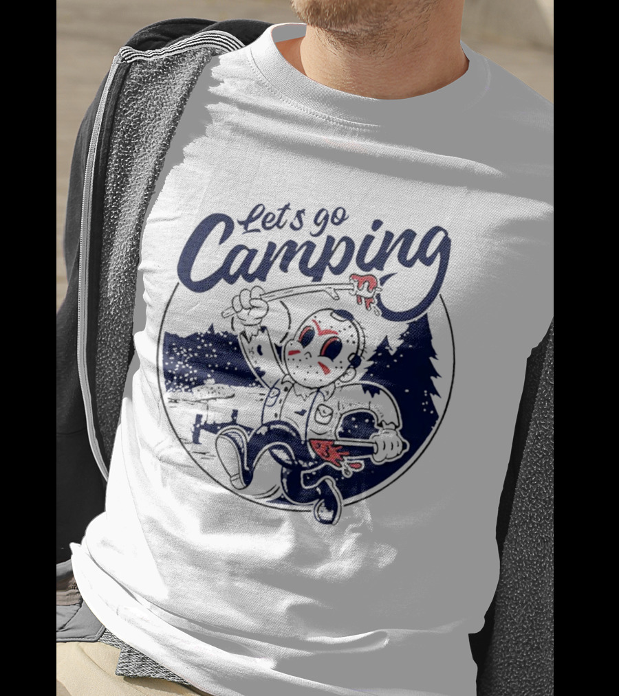 Let's Go Camping With Jason Voorhees Halloween T-Shirt