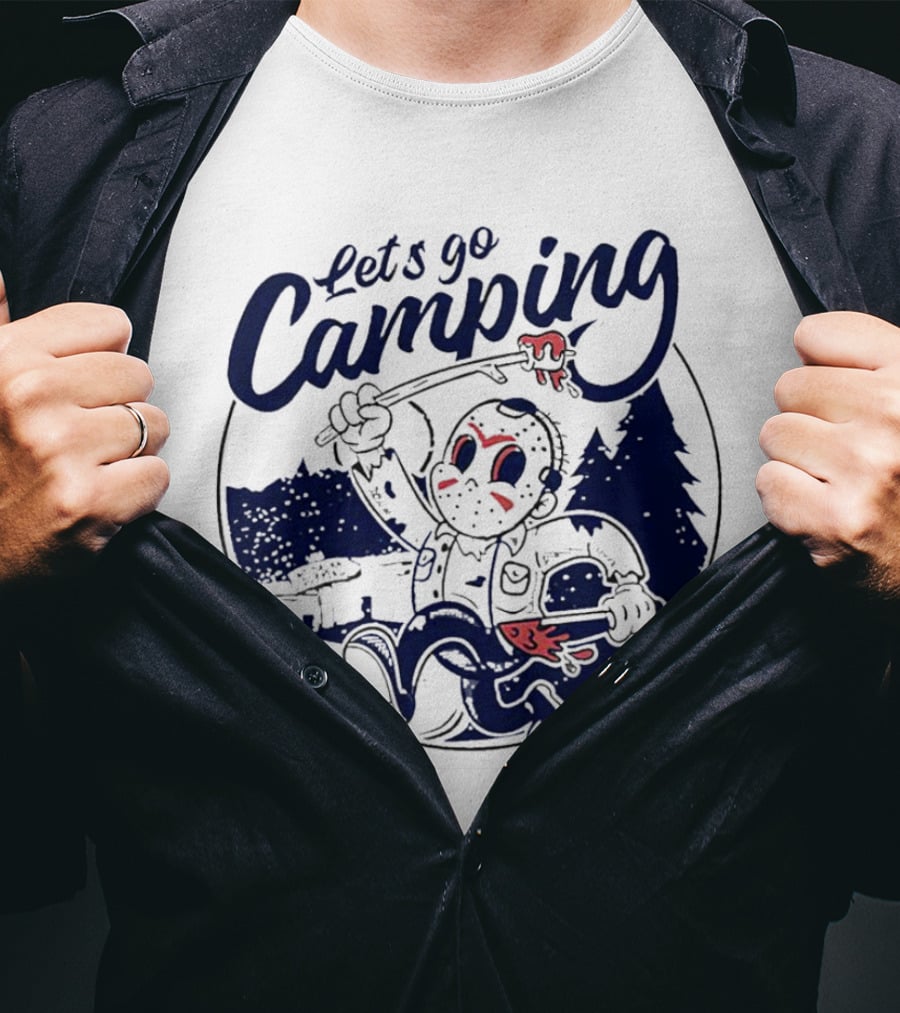 Let's Go Camping With Jason Voorhees Halloween T-Shirt