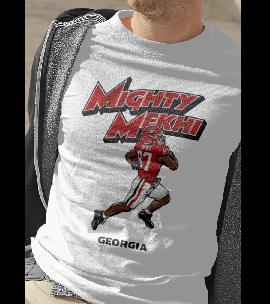 Mighty Mekhi Mews 87 Georgia Bulldogs T-Shirt