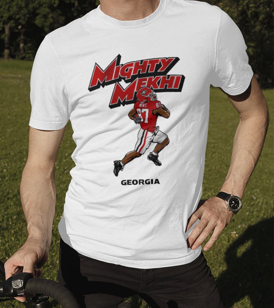 Mighty Mekhi Mews 87 Georgia Bulldogs T-Shirt