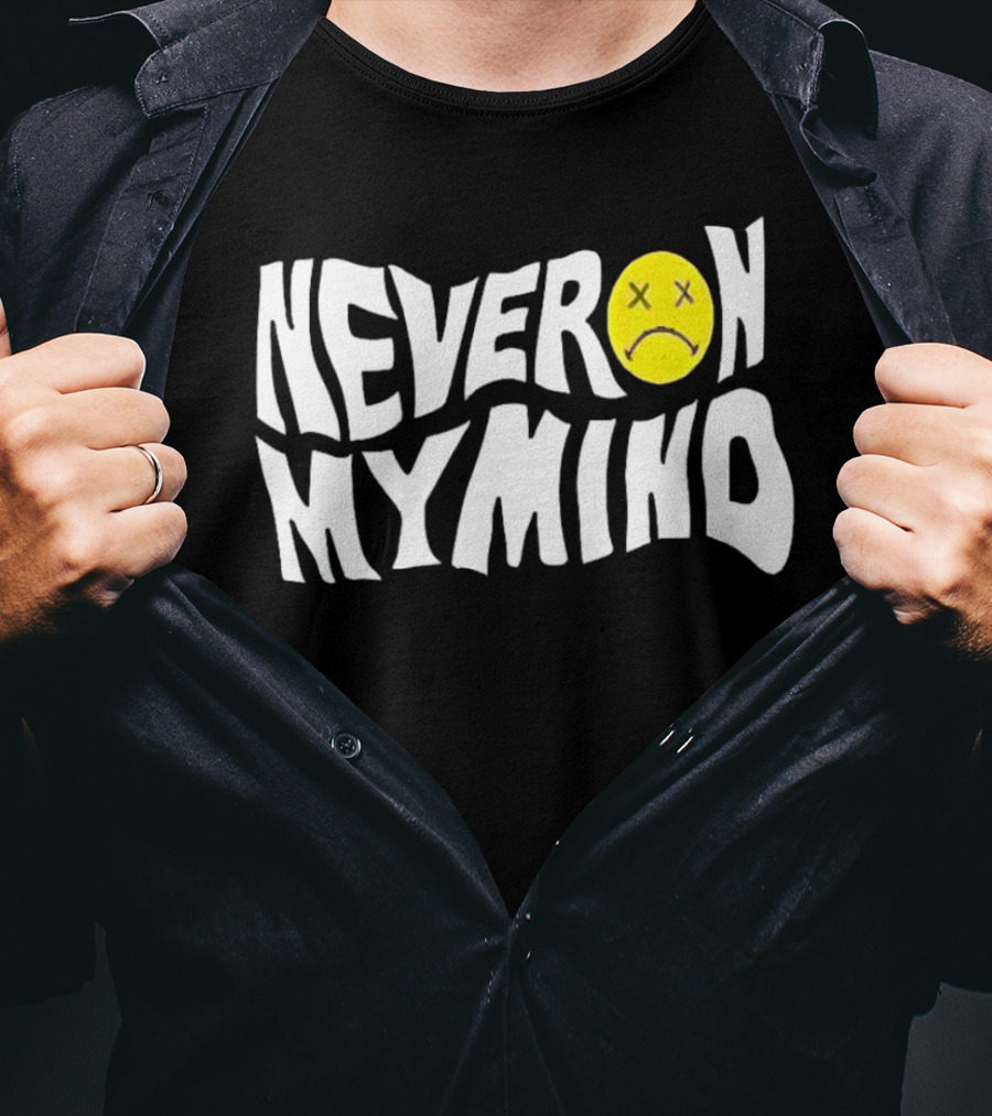 Never On My Mind Sad Face Icon With Yellow T-Shirt