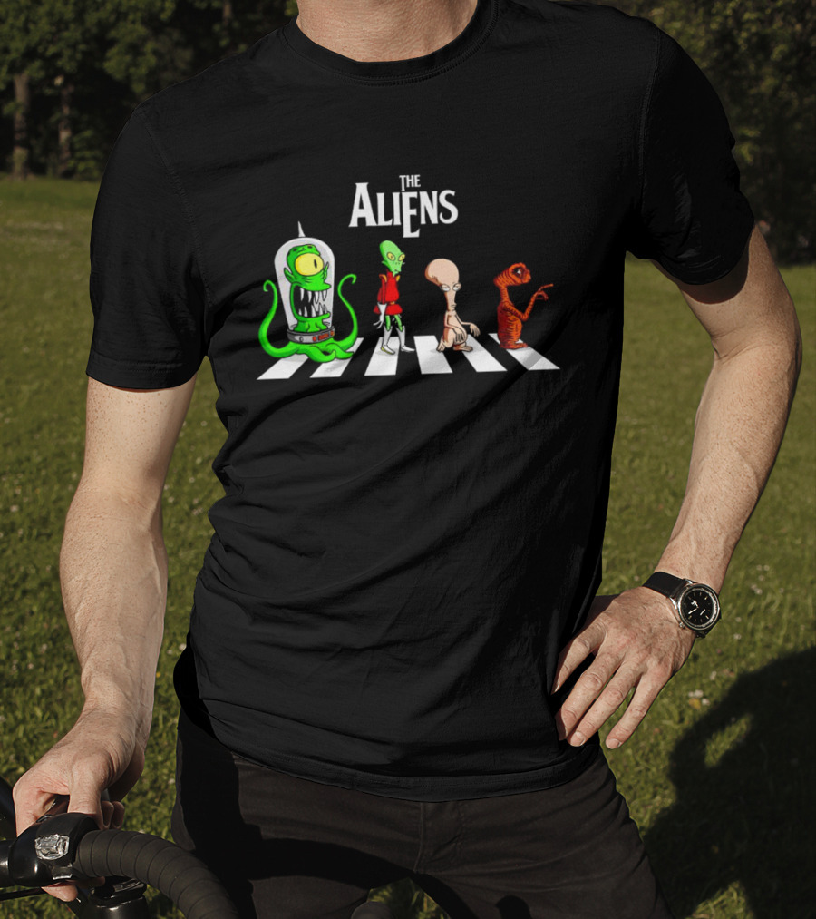 The Aliens Pop Culture Abbey Road Crossover T-Shirt