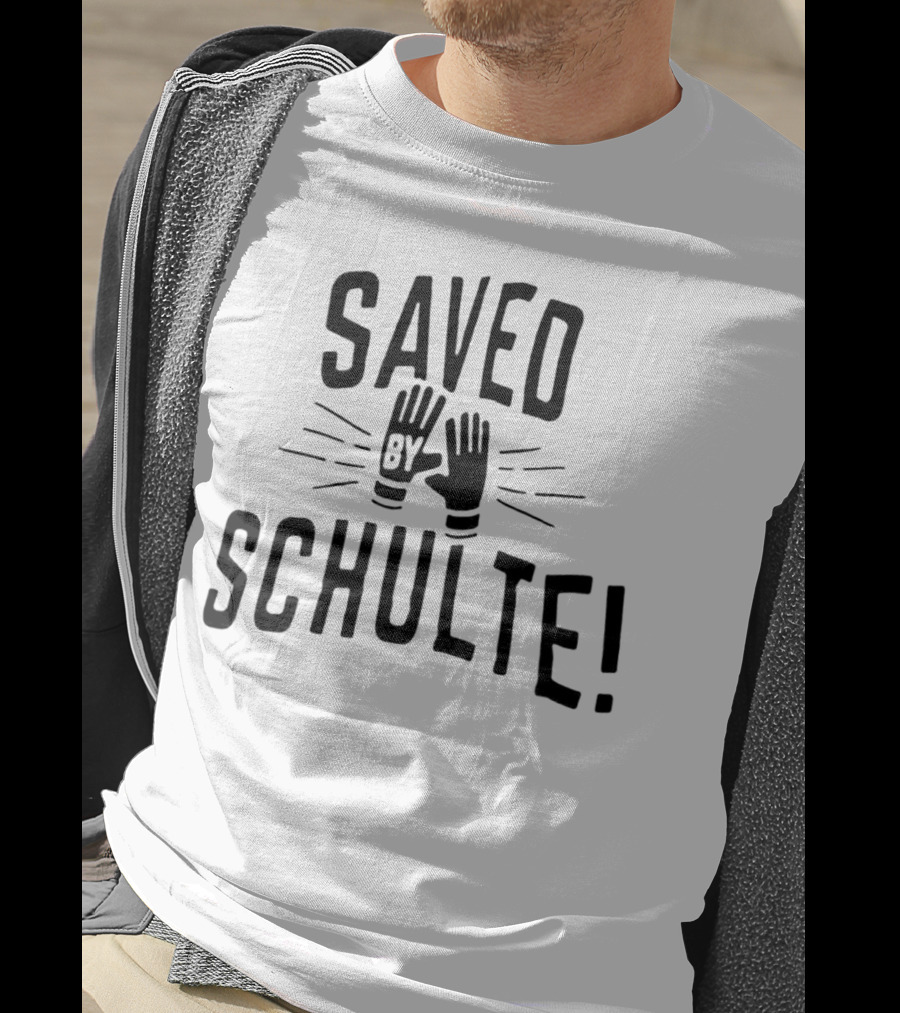 Saved By Schulte Soccer Goalkeeper Gloves T-Shirt
