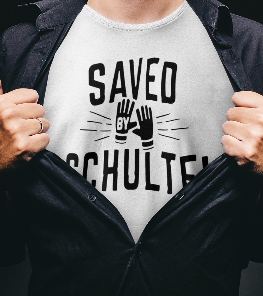 Saved By Schulte Soccer Goalkeeper Gloves T-Shirt