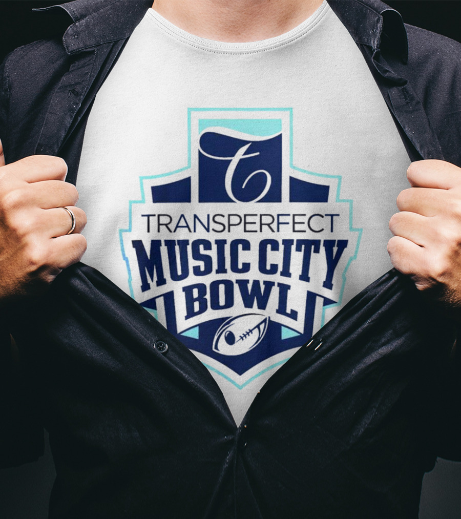 Transperfect Music City Bowl Football Emblem T-Shirt