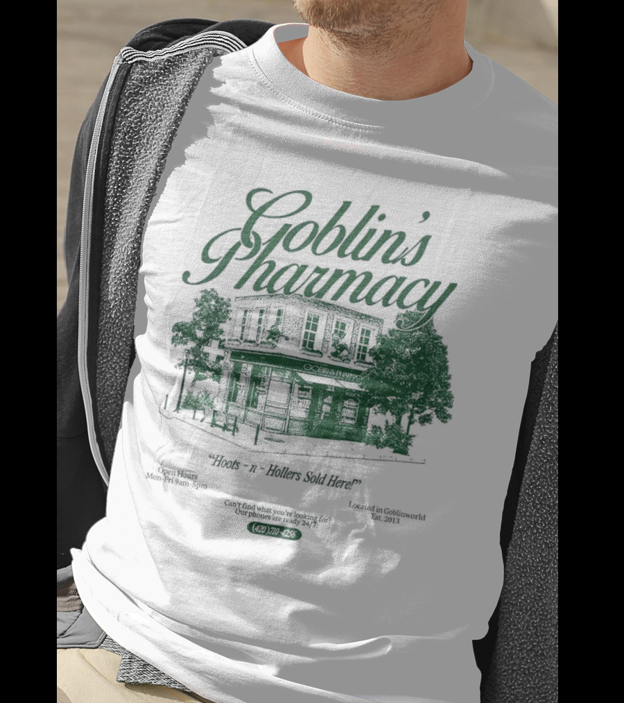 Goblin’s Pharmacy Hocus-n-Hollers Sold Here Since 1921 T-Shirt