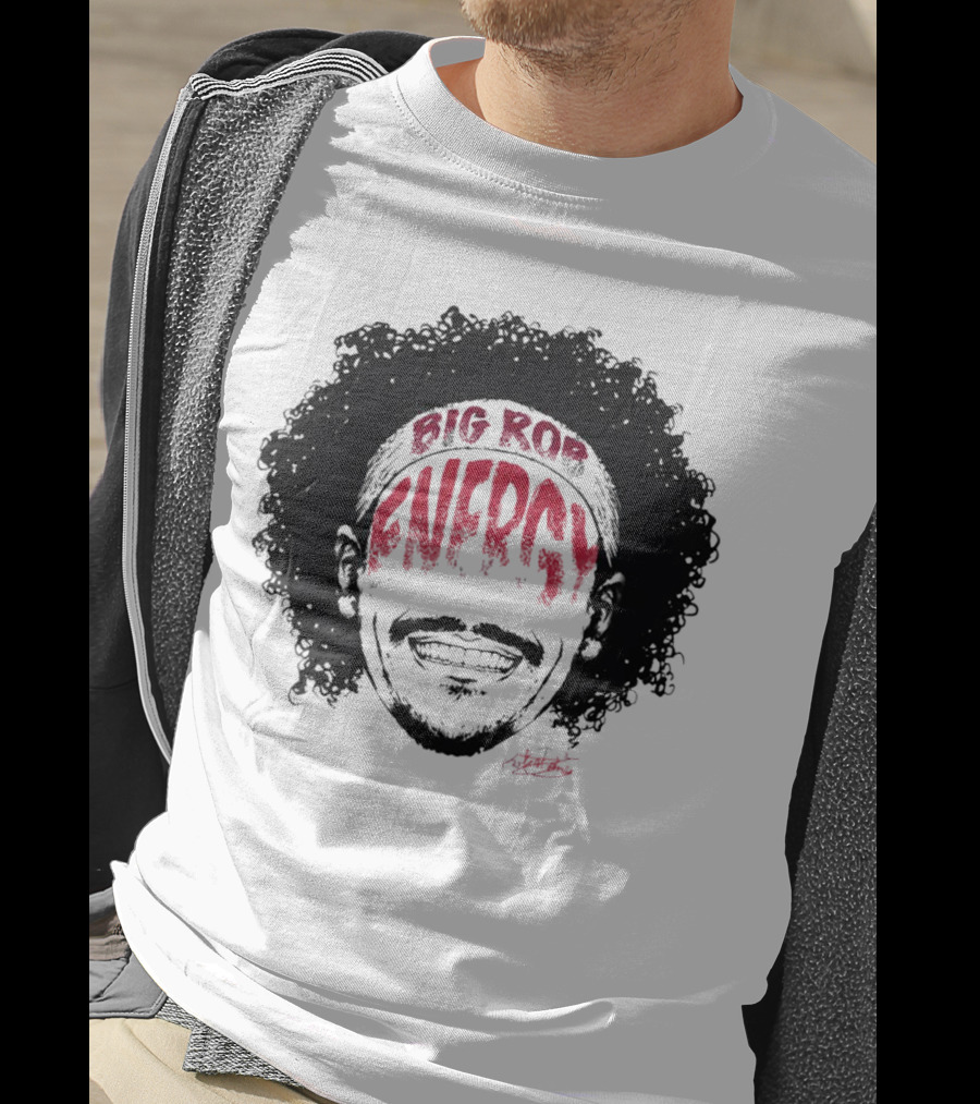 Big Rob Energy Robert Jones Signature Afro T-Shirt