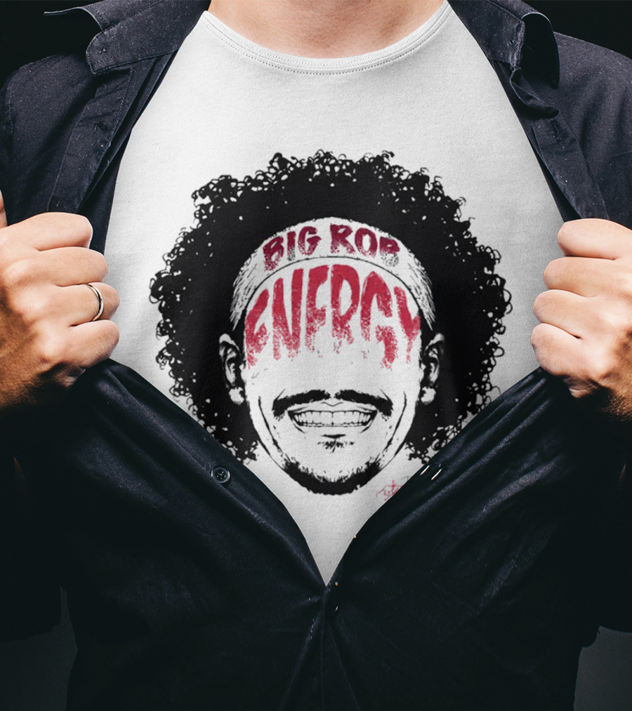 Big Rob Energy Robert Jones Signature Afro T-Shirt