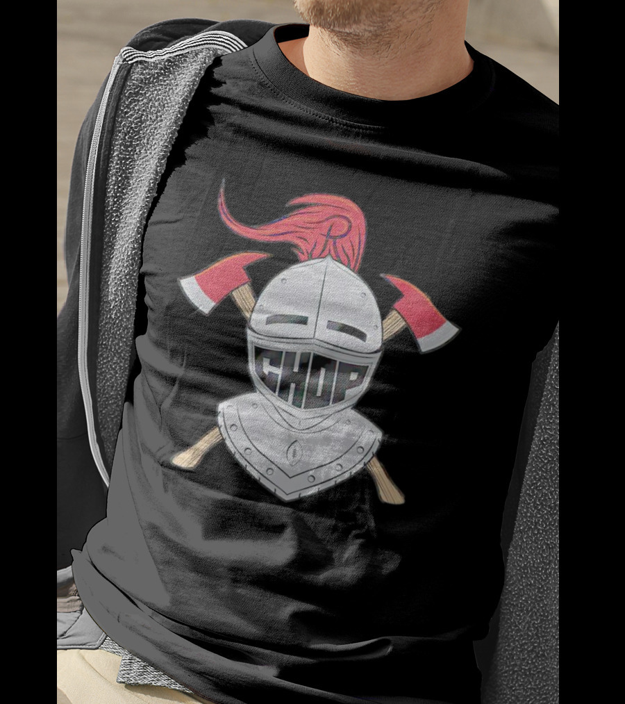 UCF Knights Football Helmet Axes Chop Shield T-Shirt