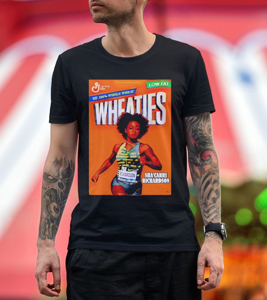 Wheaties Sha’carri Richardson General Mills 100% Whole Wheat Low Fat T-Shirt