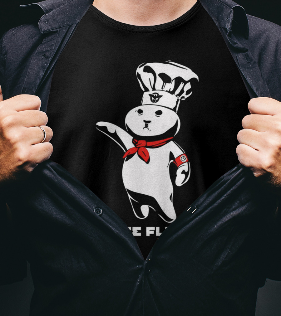 White Flour Funny Character Chef Satire T-Shirt