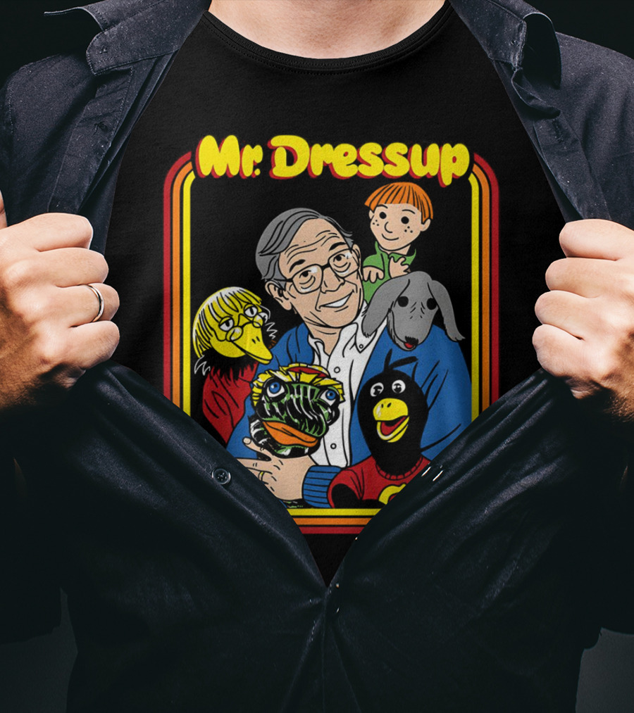Mr. Dressup With Friends And Puppets Illustration CBC Collaboration T-Shirt