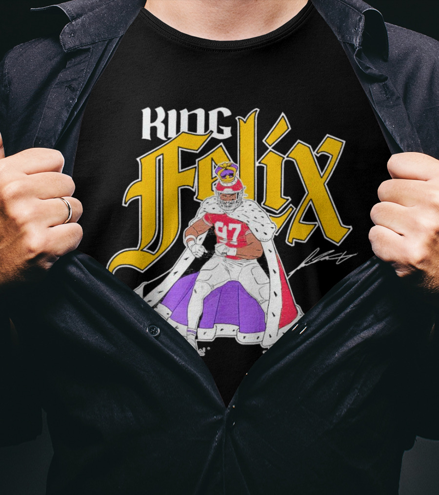 King Felix Anudike-Uzomah Kansas City Chiefs 97 Player T-Shirt