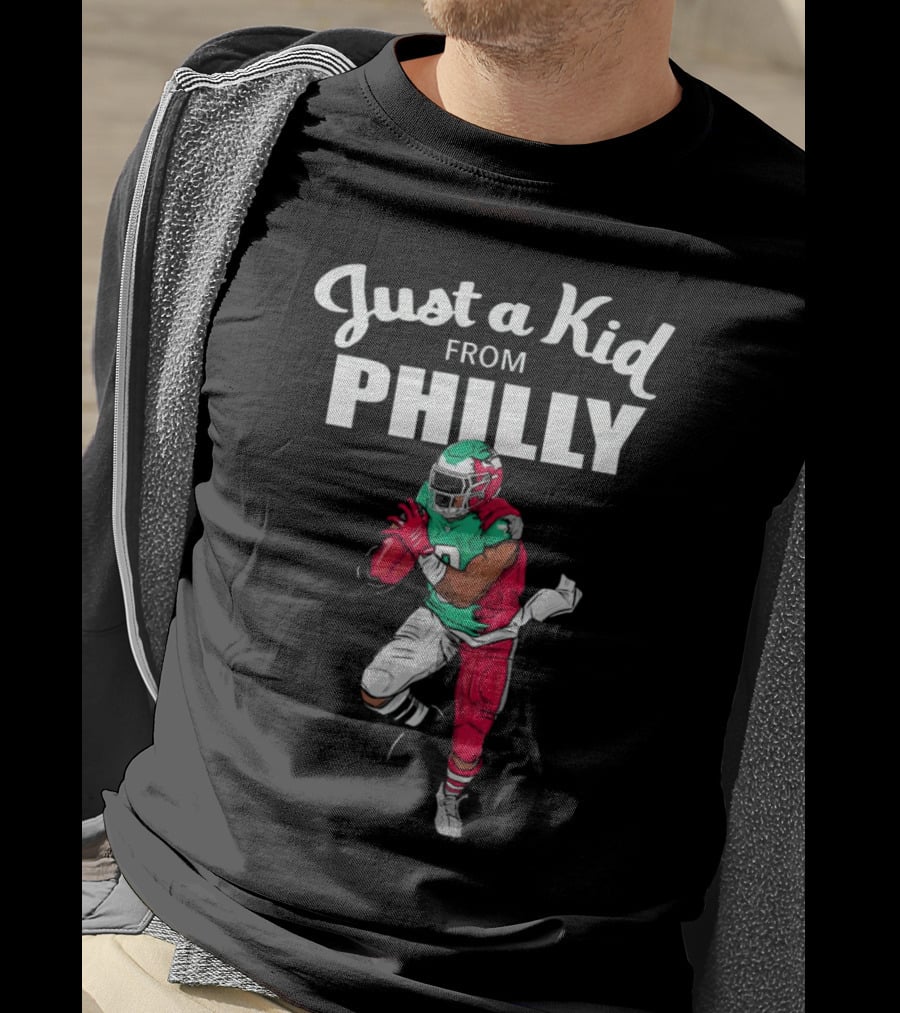 Just A Kid From Philly Swift Number 0 Football Player T-Shirt