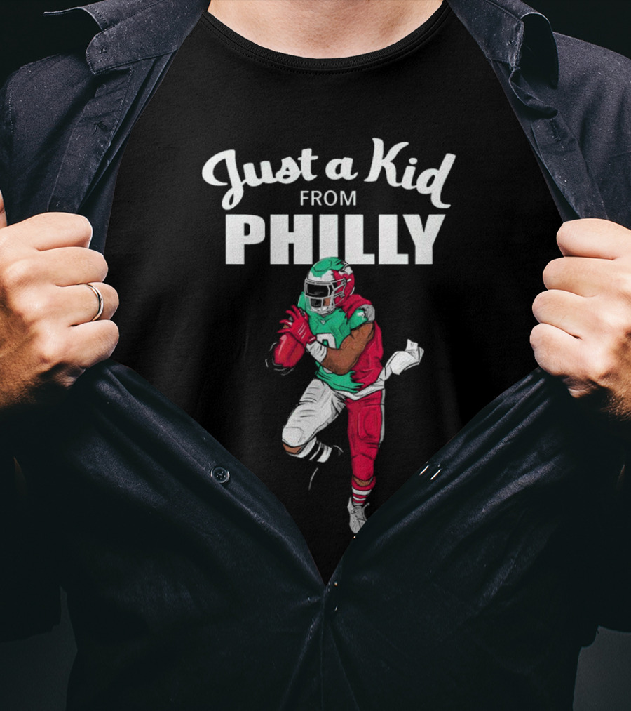 Just A Kid From Philly Swift Number 0 Football Player T-Shirt