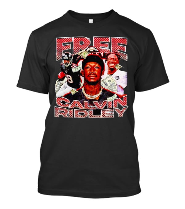 Free Calvin Ridley Atlanta Falcons 18 Vintage Football Player T-Shirt