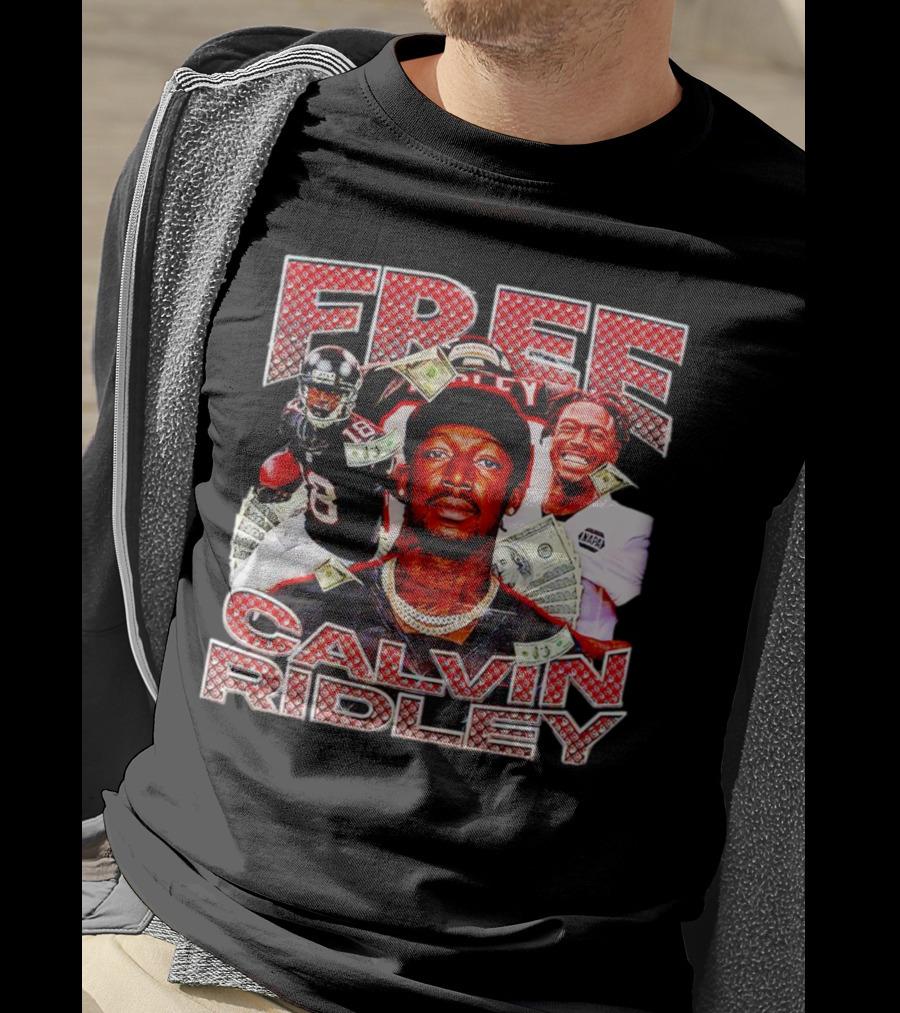 Free Calvin Ridley Atlanta Falcons 18 Vintage Football Player T-Shirt