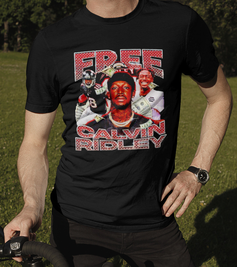 Free Calvin Ridley Atlanta Falcons 18 Vintage Football Player T-Shirt