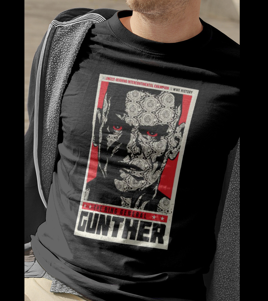 Gunther The Ring General Longest-Reigning Intercontinental Champion In WWE History T-Shirt