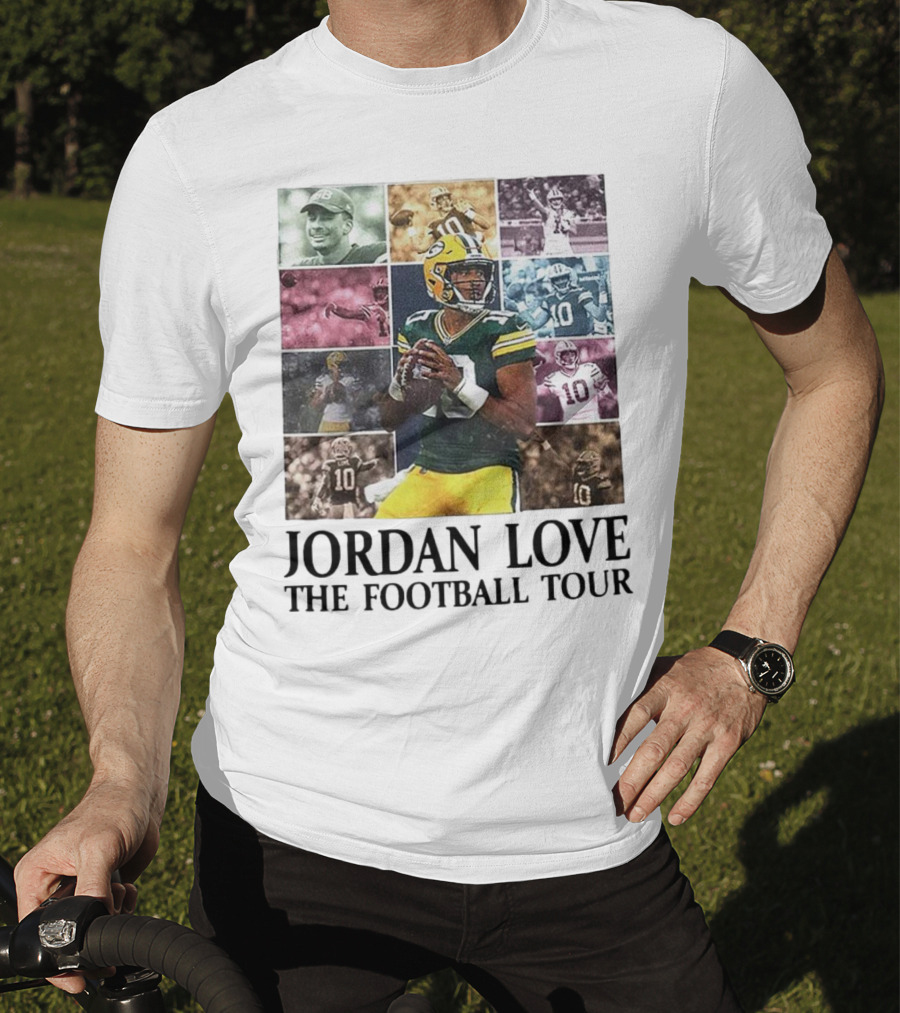 Jordan Love Green Bay Football Highlights Tour T-Shirt
