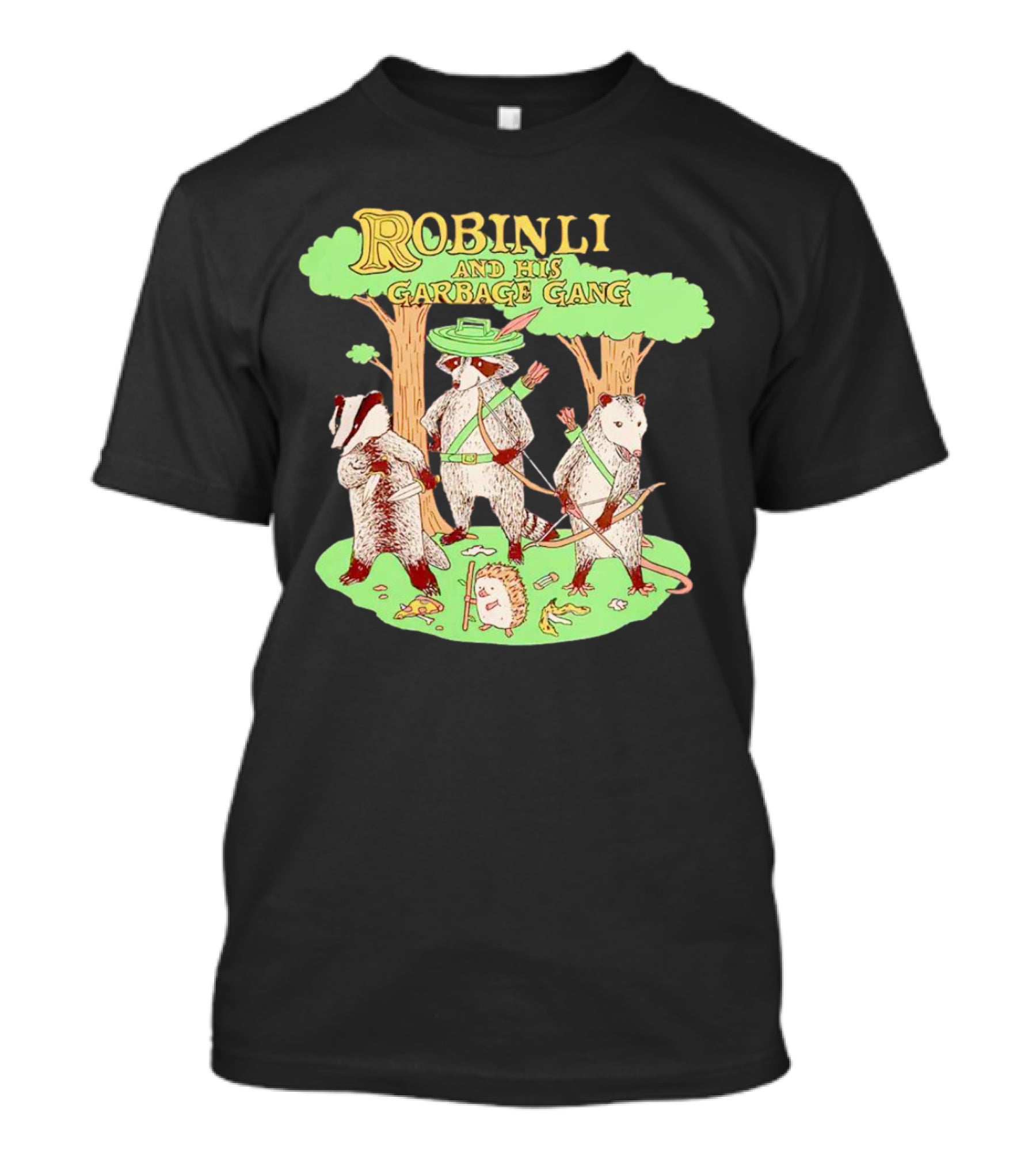 Robinlid And His Garbage Gang Forest Adventure With Badgers And Possum T-Shirt