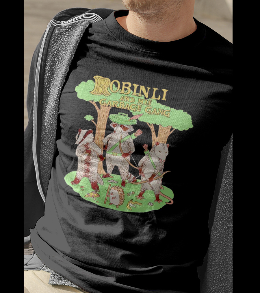 Robinlid And His Garbage Gang Forest Adventure With Badgers And Possum T-Shirt