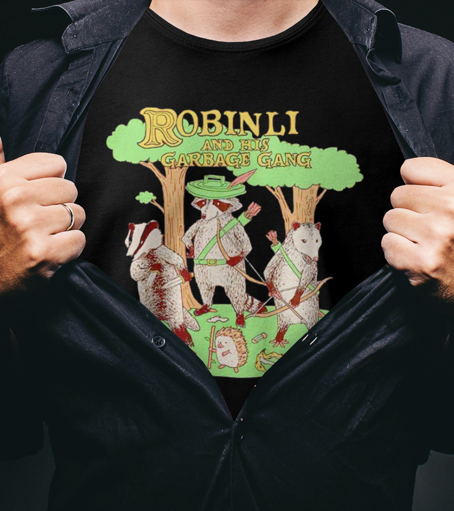 Robinlid And His Garbage Gang Forest Adventure With Badgers And Possum T-Shirt