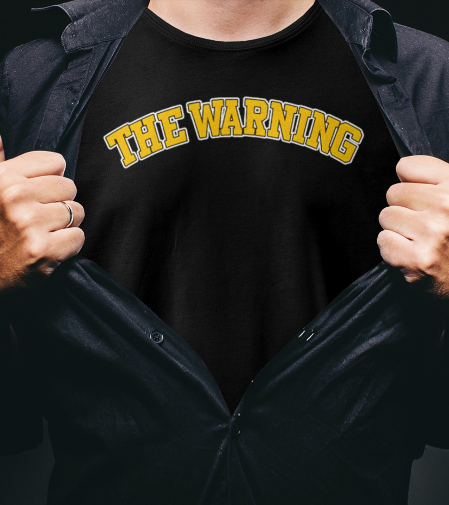 The Warning Arch Text Design Classic T-Shirt