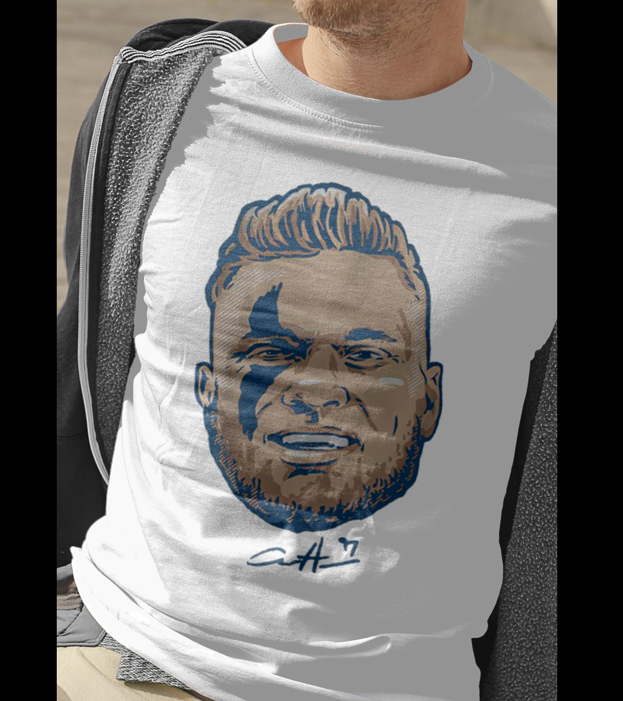 Aidan Hutchinson Swag Head Detroit Lions Signature T-Shirt