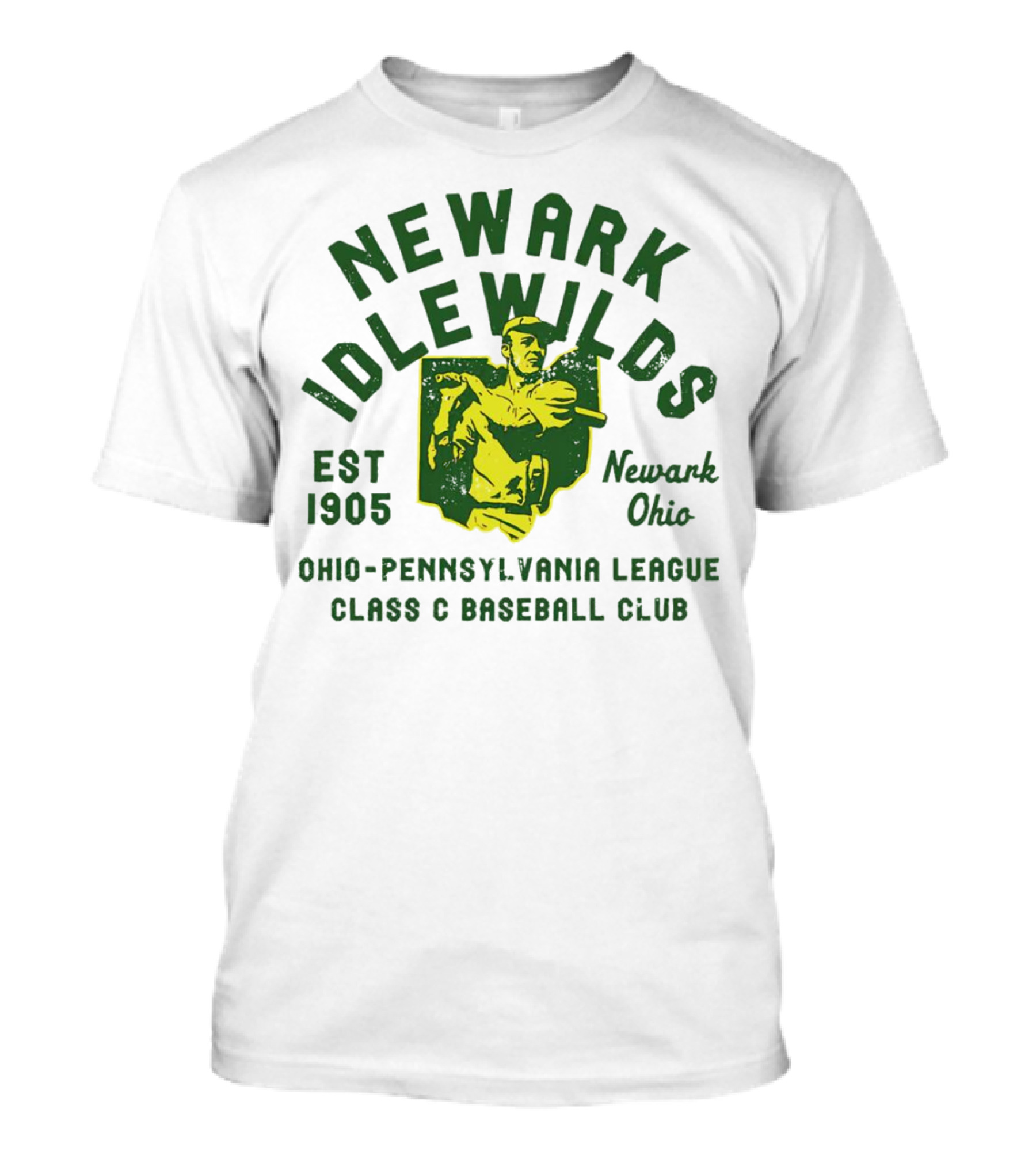 Newark Idlewilds Ohio Pennsylvania League Class C Baseball Club Est 1905 Vintage Newark Ohio T-Shirt