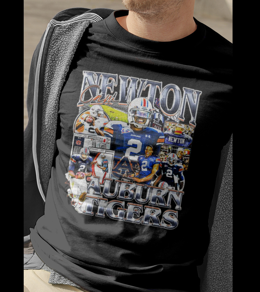 Cam Newton Auburn Tigers Football Collage T-Shirt