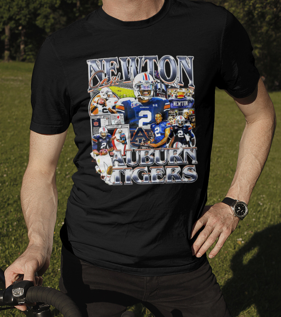 Cam Newton Auburn Tigers Football Collage T-Shirt