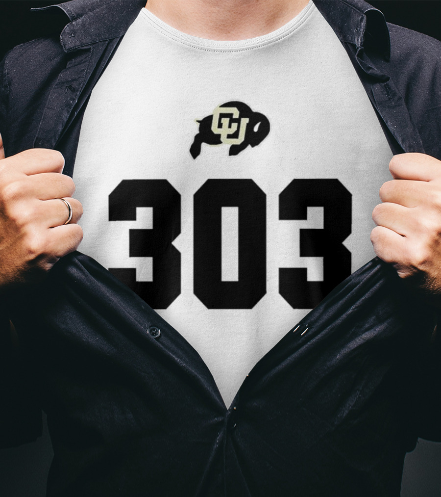 Colorado Buffaloes CU Logo 303 T-Shirt