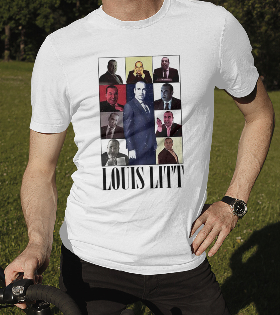 Louis Litt Collage Characters Multiple Expressions Suits Series T-Shirt