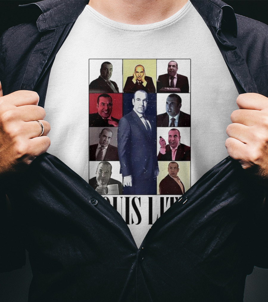 Louis Litt Collage Characters Multiple Expressions Suits Series T-Shirt