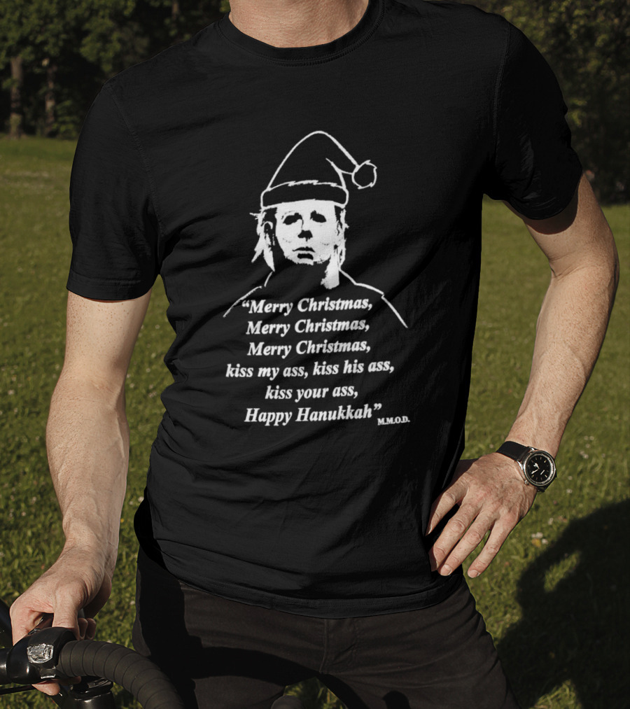 Michael Myers Merry Christmas Happy Hanukkah T-Shirt
