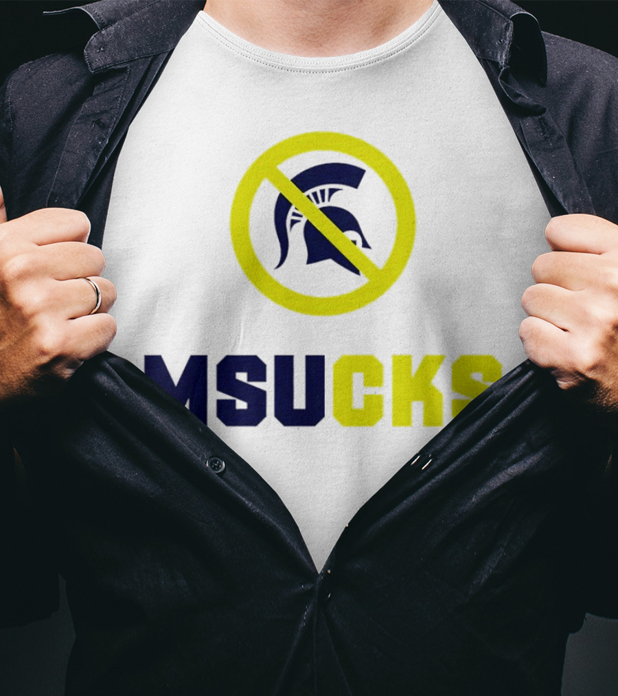 MSU Spartans MSUCKS Rivalry Ban T-Shirt